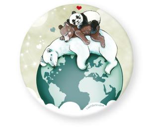 Panda et ours sur la planète