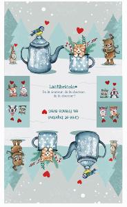 Coupon pot "Le chat et compagnie dans la tasse"