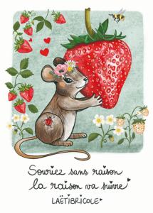 La souris, sa fraise et sa citation &#127827;
