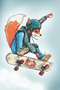 Le renard skateur