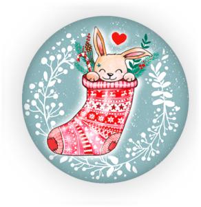 Le lapin dans la chaussette