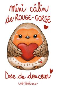 Transfert rouge gorge pour pochon