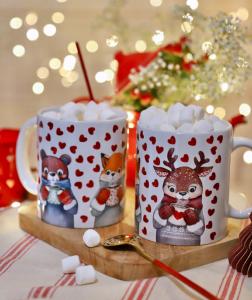 Le mug pluie de coeurs