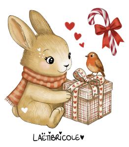 Transfert le lapin et ses cadeaux