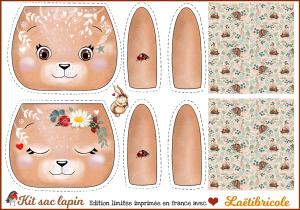 Coupon rabat de sac lapin printemps