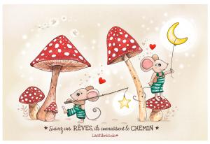 Coupon rabat souris et champignons