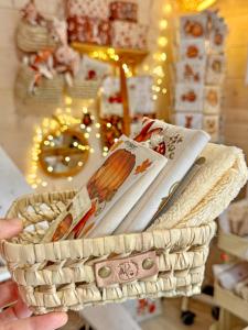 Kit lingettes d'automne et leur panier de rangement