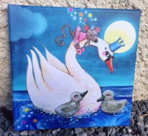 Le cygne et sa souris ...