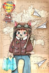 Le chat globe trotteur