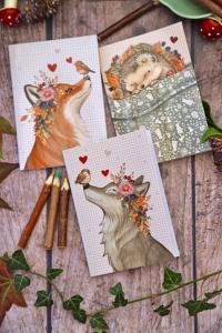 Le lot de 3 carnets automne