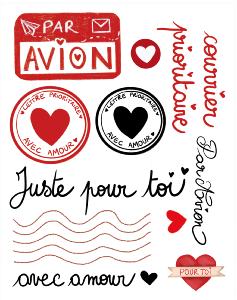 Transferts pour oblitérer les lettres