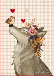 Coupon coton le loup d'automne