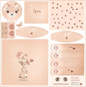 Coupon pour doudou lapin plat grand format